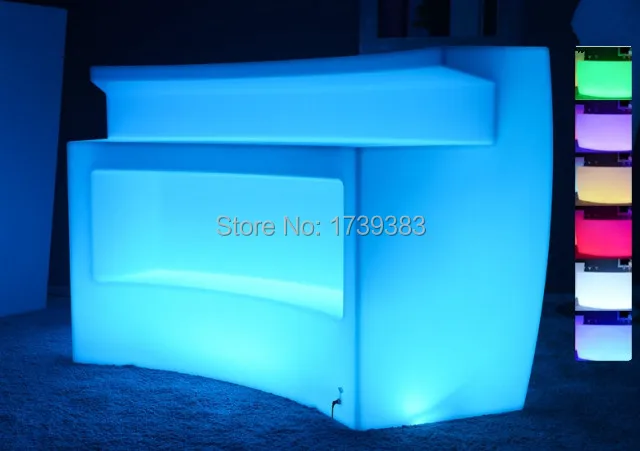 

Rechargeable Multicolor LED Bright furniture,Corner Bar,LED Break Bar Table,Remote control Luminous LED Bar Counter