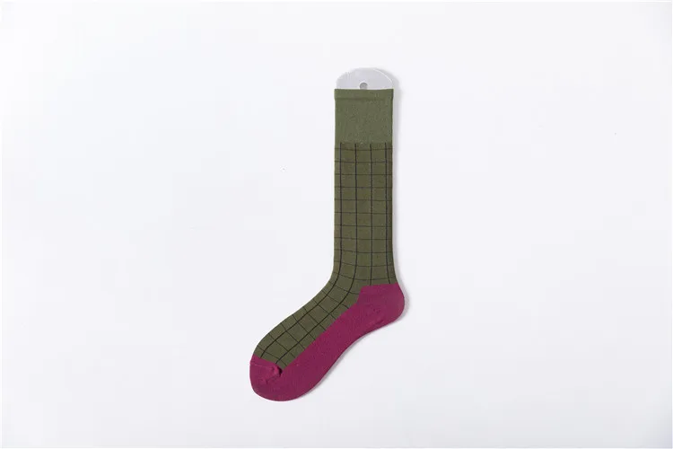 PEONFLY Новинка 2019 женские милые длинные носки Harajuku цветные полосатые сетчатые чулки скейтборд длиной до колена счастливые носки