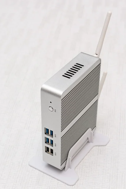 Eglobal Nuc Fanless Mini PC Windows 10 AES-NI pfSense OpenVPN Barebone Computer Intel N3150 Quad Core Max 2.08GHz 2*Lans 2*HDMI