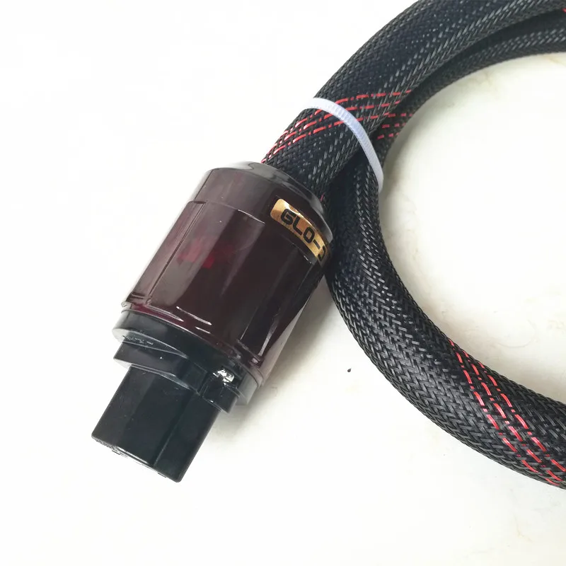 HiFi power cable hifi power line EU plug cord for amplifier dac preamplifier headphone amp Pure copper shield free shipping