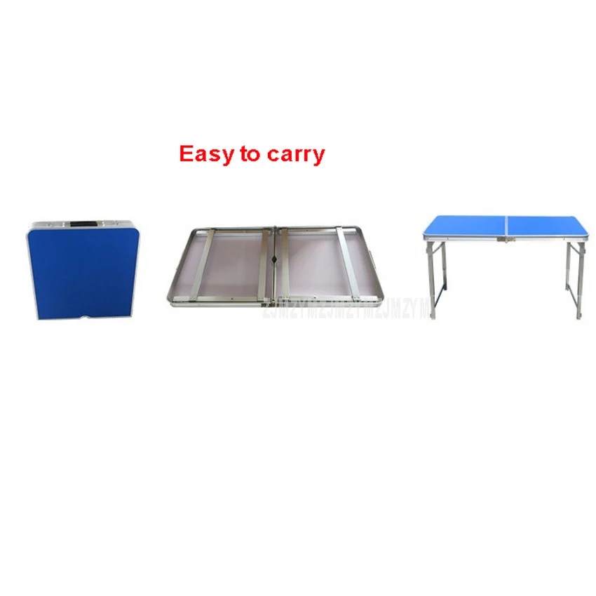 Mesa plegable al aire libre con piezas taburete de 4 piezas de aleación de aluminio de Camping impermeable ultraligero Durable Escritorio de mesa plegable 120 cm 60