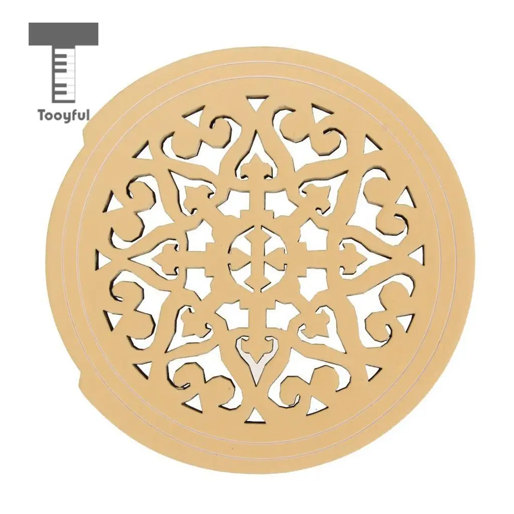 Tooyful Wood Acoustic Guitar Soundhole Cover Feedback Buster for 40'' 41'' Guitar Parts Accessories