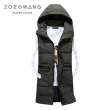 new autumn and winter men down cotton Sleeveless vest Male Hooded Thick Warm Waistcoat Men Chaleco con capucha de los hombres new autumn and winter men down cotton Sleeveless vest Male Hooded Thick Warm Waistcoat Men Chaleco con capucha de los hombres