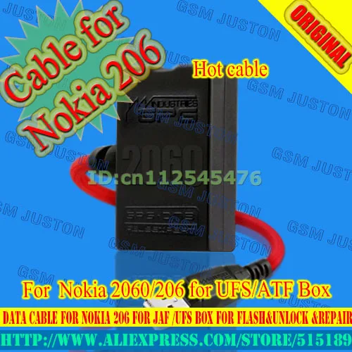 Ремонтный Дата кабель для Nokia 206 jaf /ufs box вспышки разблокировки и ремонта