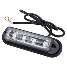 4 LED Car Truck RV Emergency Beacon Flash Light Bar Hazard Strobe Warning Amber
