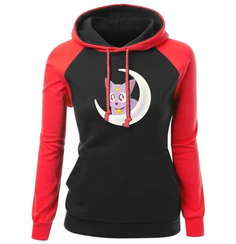 

Fashion Hoodies For Women 2018 Autumn Winter Brand Clothing Sailor Moon Harajuku Women's Sweatshirts Streetwear Hip Hop Kpop Hot