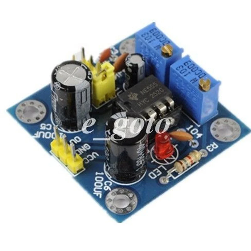 5PCS Duty Cycle and Frequency Adjustable Module DIY Kit Pulse Generator NE555 