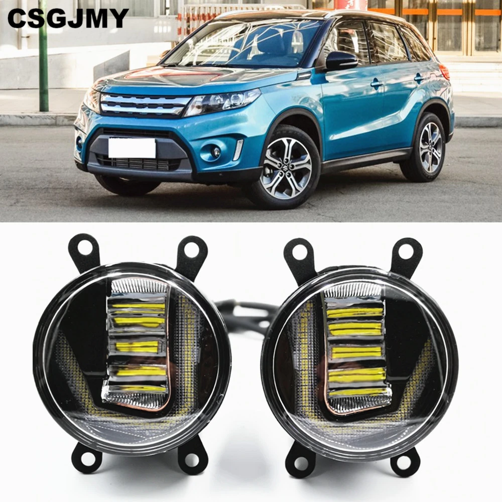 3-в-1 функции светодиодный для Suzuki Vitara 2015 2016 2017 2018 DRL Дневной светильник автомобиля