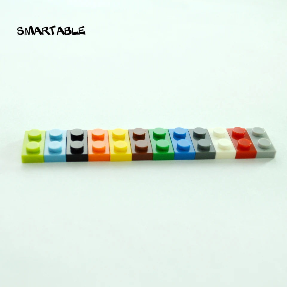 Smartable Plate 1X2 Building Blocks Parts LOGO DIY Educational Creative Toys Gift Compatible Major Brands 3023 Toys 302pcs/lot