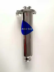 Длинные 2 дюймов (OD64mm) зажим на сантехническую трубу встроенный сусла фильтр с мм 304 мм средства ухода за кожей 102 нержавеющая сталь