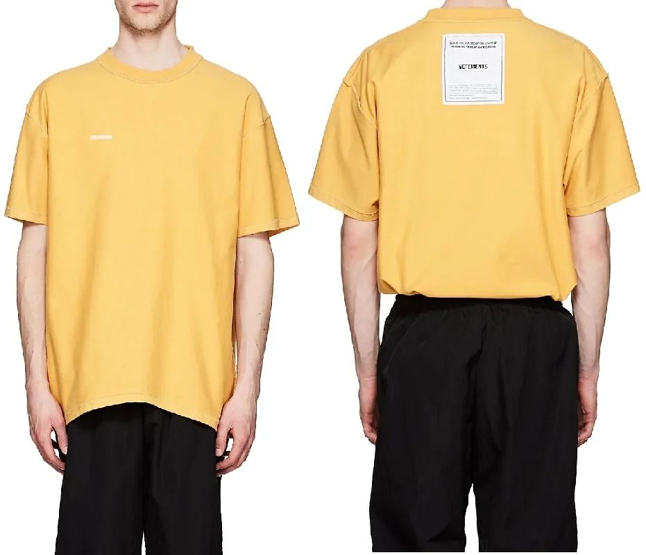 

New Vetements T Shirt Men Women 3M Reflective Streetwear Oversize Summer TShirt Harajuku Front&Back Wear Vetements Men T-shirt