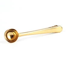 Nuevo café sellado gadgets Clips inoxidable multifunción leche Polvos de maquillaje cuchara de medición cocina Vajilla 1 unidades