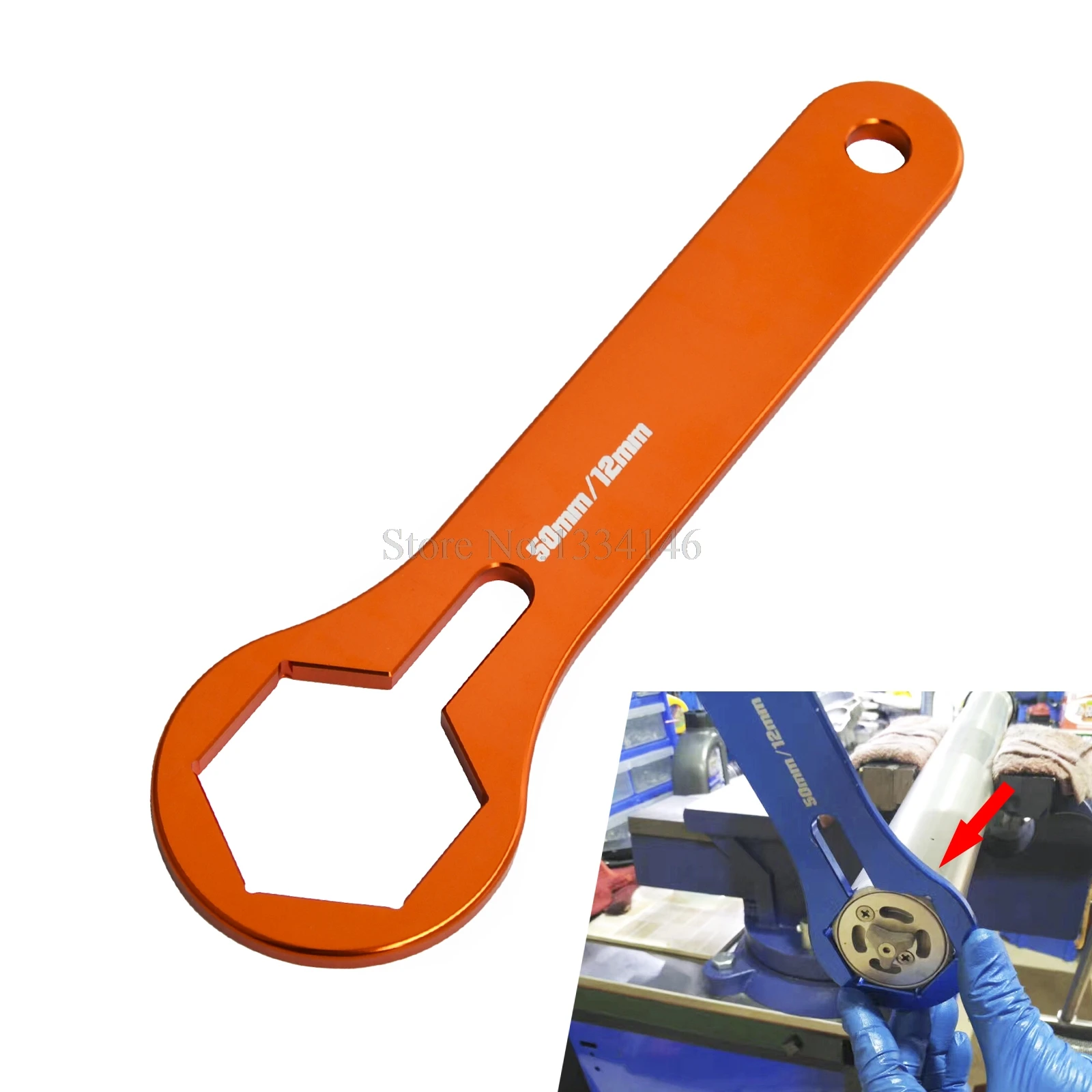 NICECNC 50mm WP Dual Chamber Fork Cap Wrench Tool For KTM 125 150 250