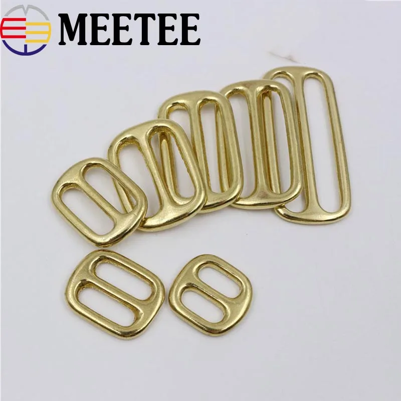 

5Pcs Solid Brass Metal Buckle For Bags Rectangle Adjust Buckles Shoulder Strap Webbing Belt Snap Hooks DIY Leather Craft
