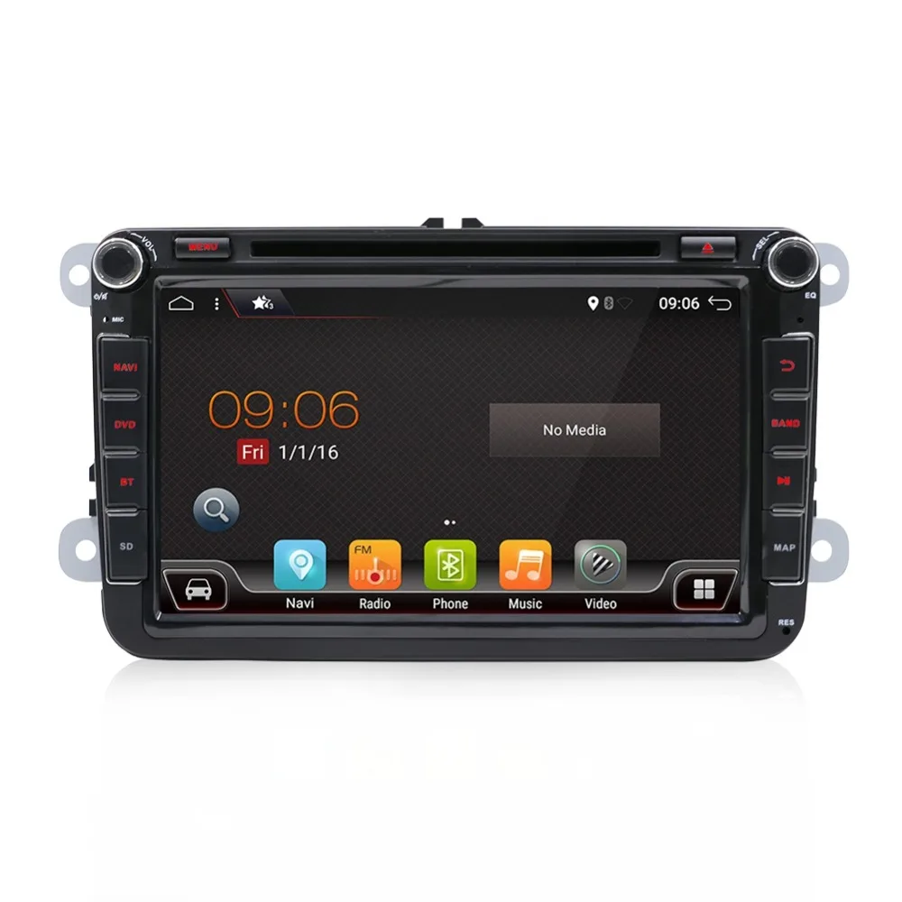 Best 2din android 8.1 8 core car multimedia For Volkswagen Skoda/Seat/Passat/b7/POLO/GOLF5 6/Caddy/Yeti/Touran/Lavida/Tiguan car GPS 2