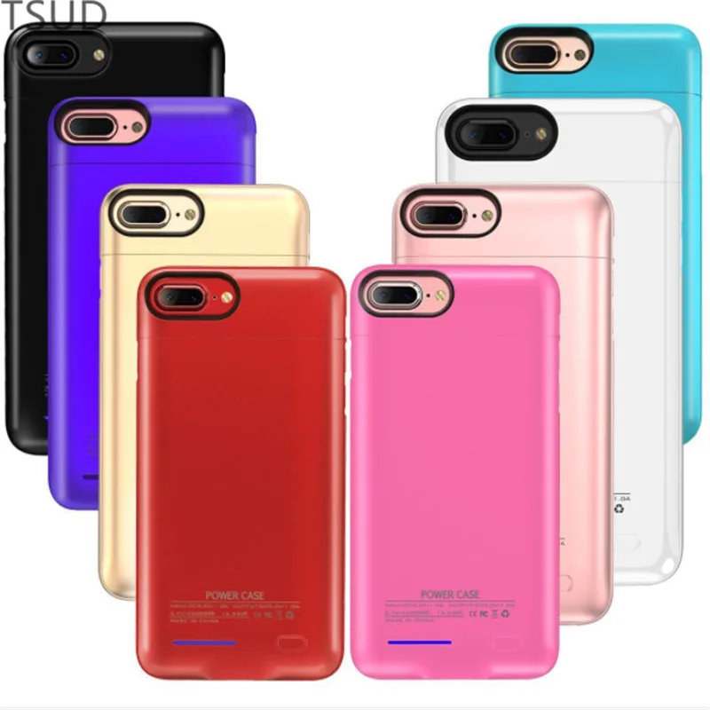 

4200mah high capacity magnetic holder charger case for iphone 6 6s plus external portable charging cover for iphone 7 8 plus