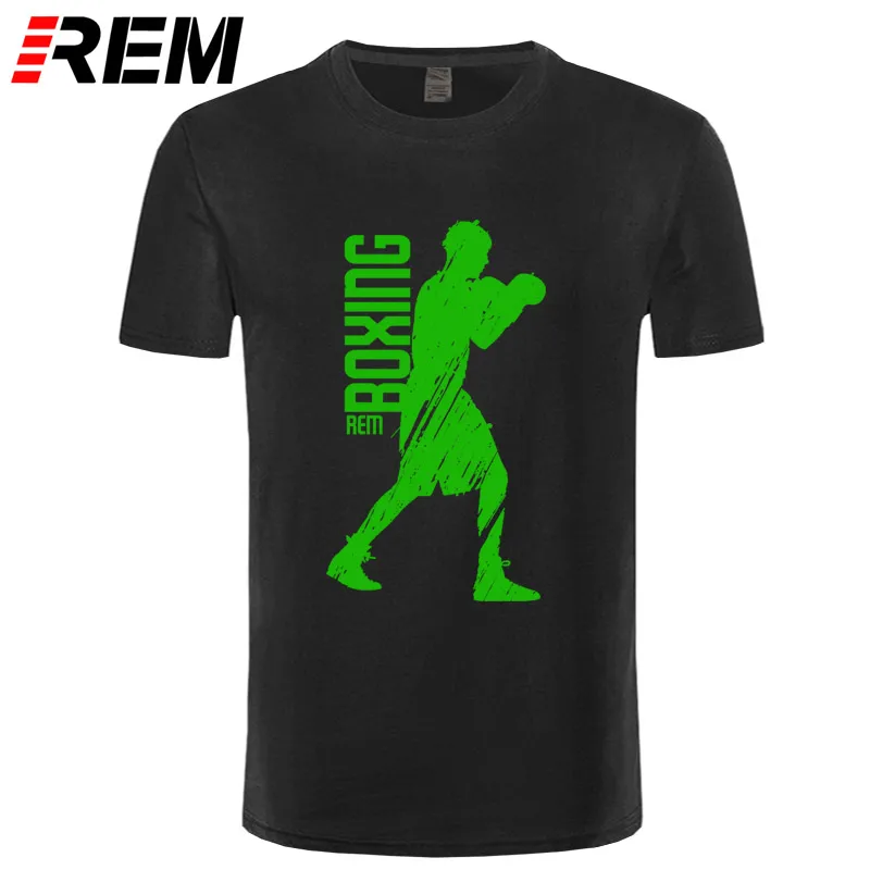 Высокое Качество Забавные футболки для мужчин Best футболка boxinger Rocky короткий рукав Футболка взрослых летние топы корректирующие - Цвет: black green