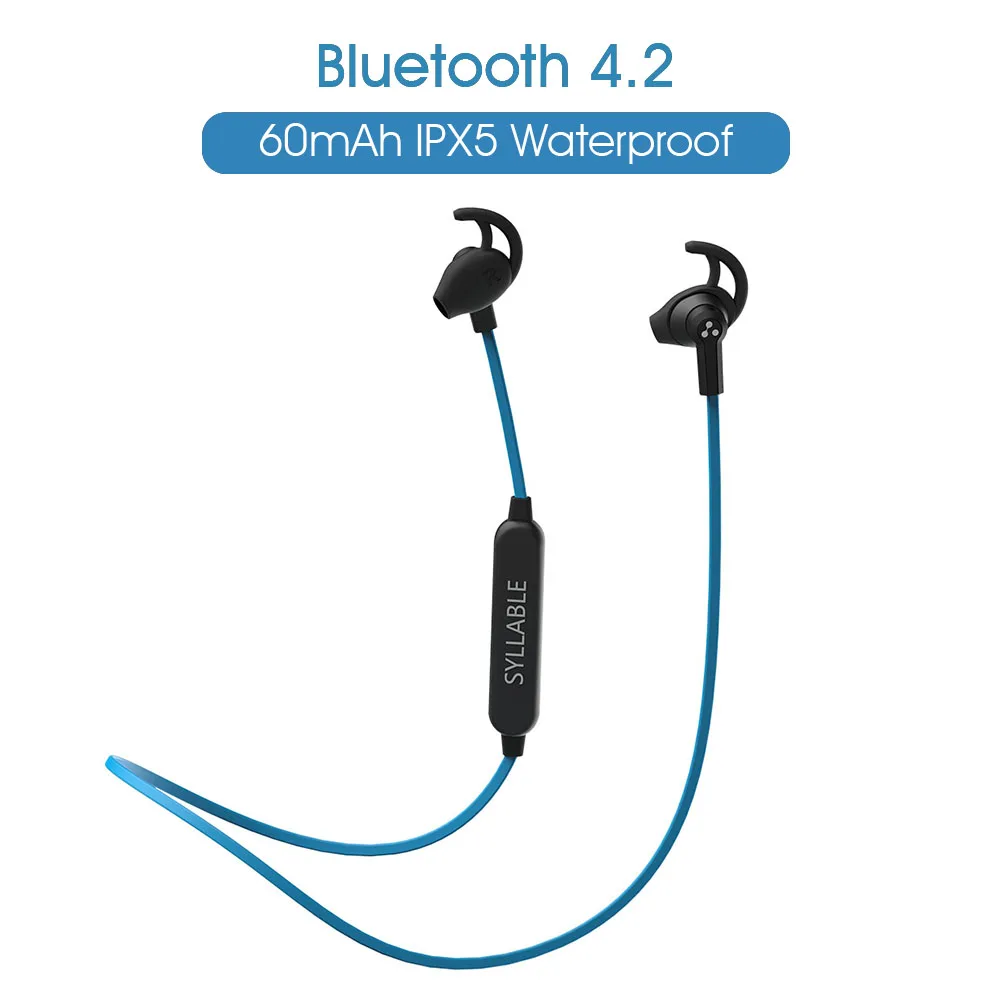 Оригинальные наушники Syllable SF801 Bluetooth V4.2 Спортивная беспроводная гарнитура стерео
