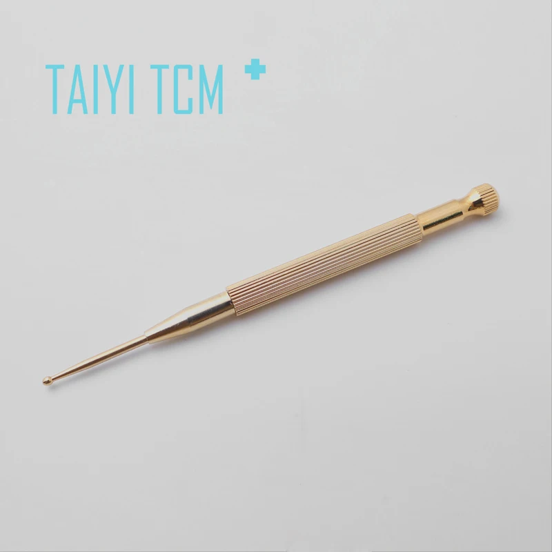 

Copper spring ear detection pen detector spring microprobe massage stylus pen