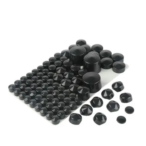 NEW ABS Bolt Toppers Caps Cover Set For 1984 2006 Harley Softail Twin Cam Black