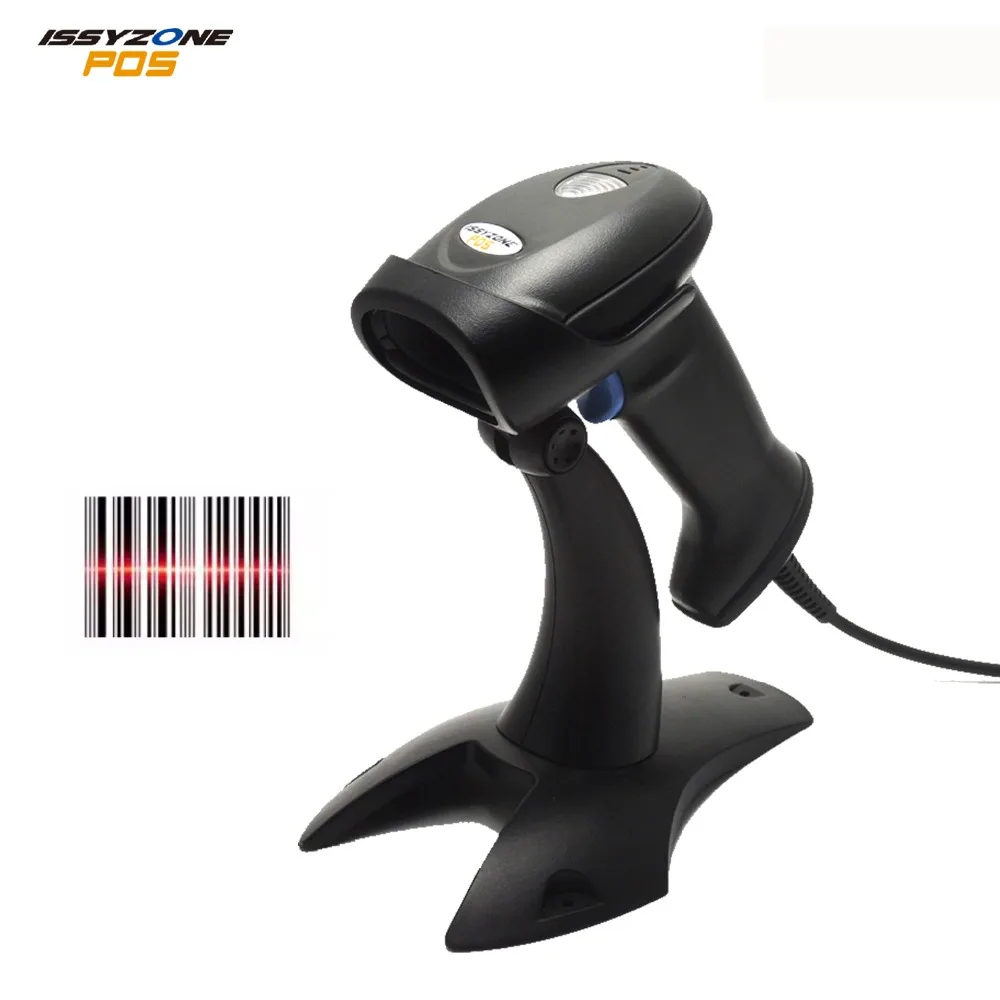 

ISSYZONEPOS IPBS036 Cheap Industrial 1D Laser Barcode Scanner 150 scans/s USB-HID/USB-COM/PS2/RS232 Computers Bar reader