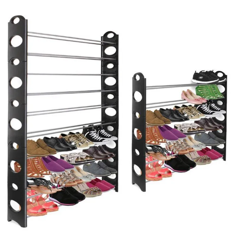 Shoe Rack Aluminum Metal Standing Shoe Rack DIY Shoes Storage Shelf Home Organizer Accessories