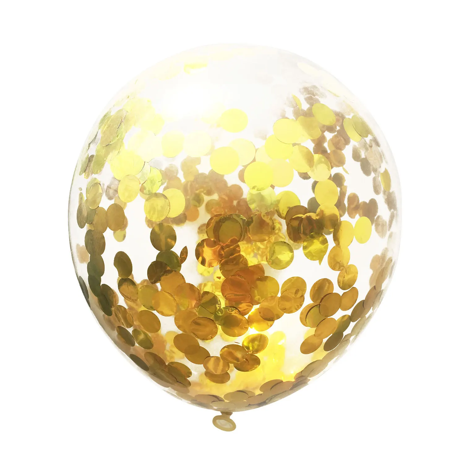 5 шт./лот, 12 дюймов, прозрачные латексные шары конфетти, прозрачные шары для свадьбы, дня рождения, вечеринки, украшения для детского душа - Цвет: gold