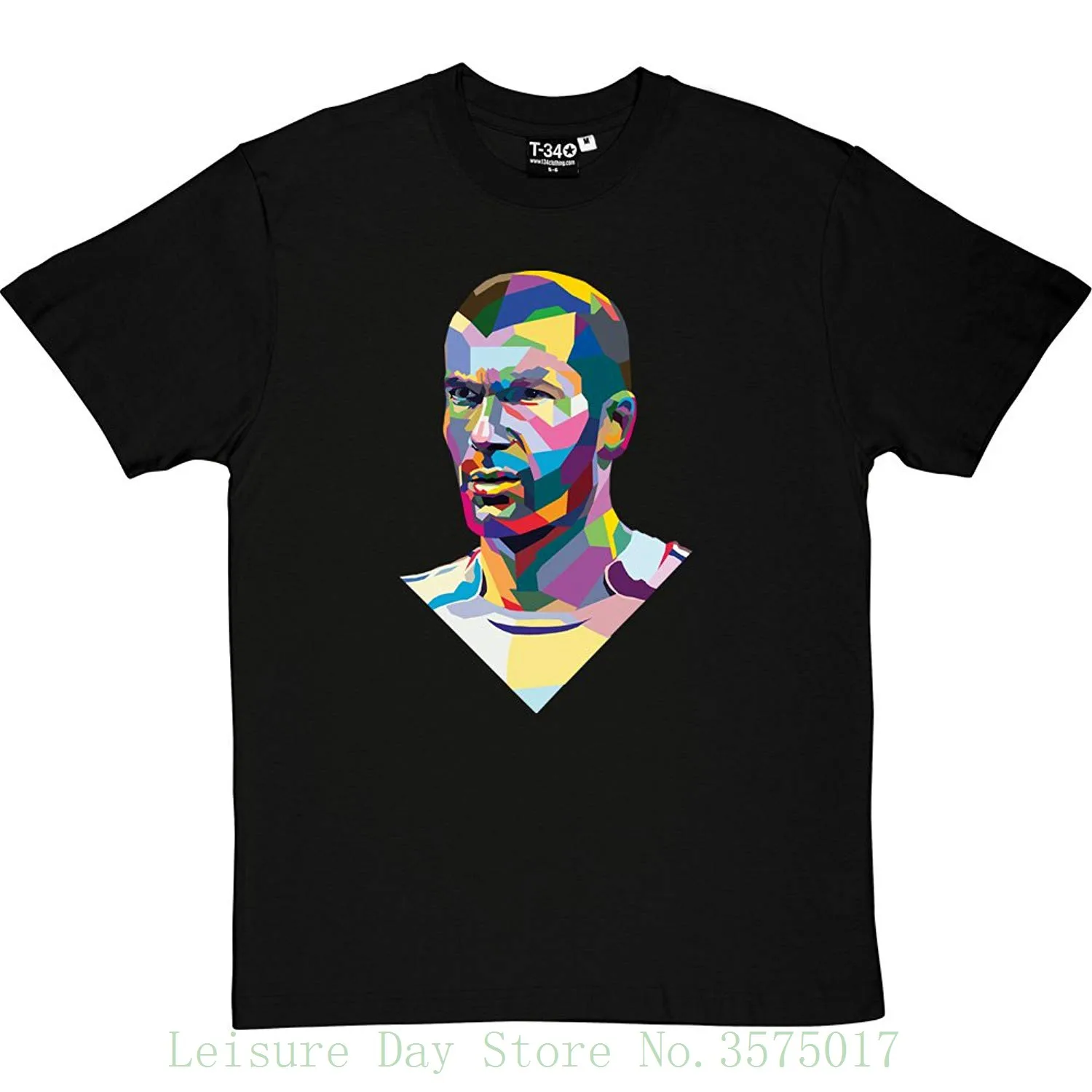 

Zinedine Zidane Colour Block Men's T-shirt T Shits Printing Short Sleeve Casual O-neck Cotton
