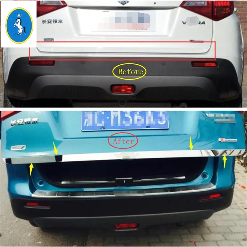 Yimaautotrims авто аксессуары Задняя Крышка багажника комплект Накладка подходит для