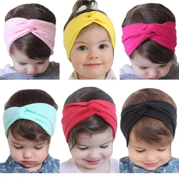 

1 Piece MAYA STEPAN Baby Headbands Girls Hair Bow Knot Head Band Infant Headwrap Elastic Headwear Newborn Cotton Hairband