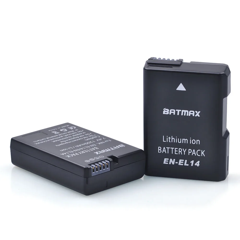 Kaufen 2Pcs EN EL14 EN EL14a ENEL14 EN EL14 EL14a Batterie + LCD USB Dual Ladegerät für Nikon D3100 D3200 D3300 D5100 d5200 D5300 P7000