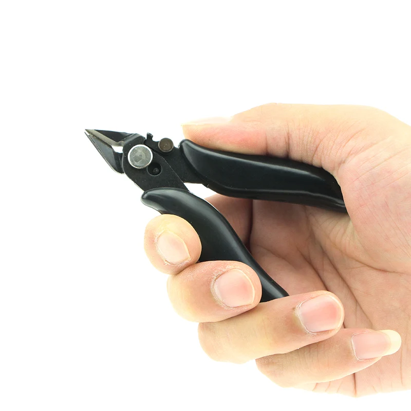 

1pcs blak Mini Pliers Hand Tools Diagonal Side Cutting Pliers Stripping Pliers Electrical Wire Cable Cutters Snips Flush Nipper