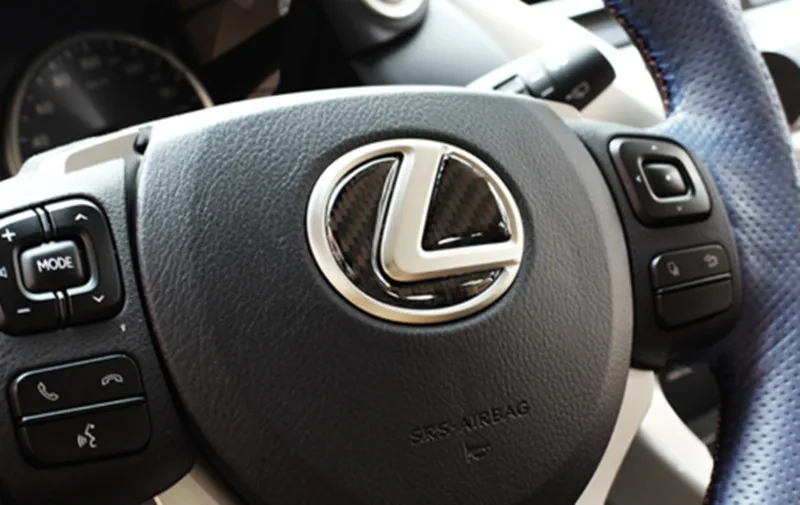 Наклейка на руль из углеродного волокна для Lexus IS GS ES RC RX F Sport - Название цвета: 4.5cm