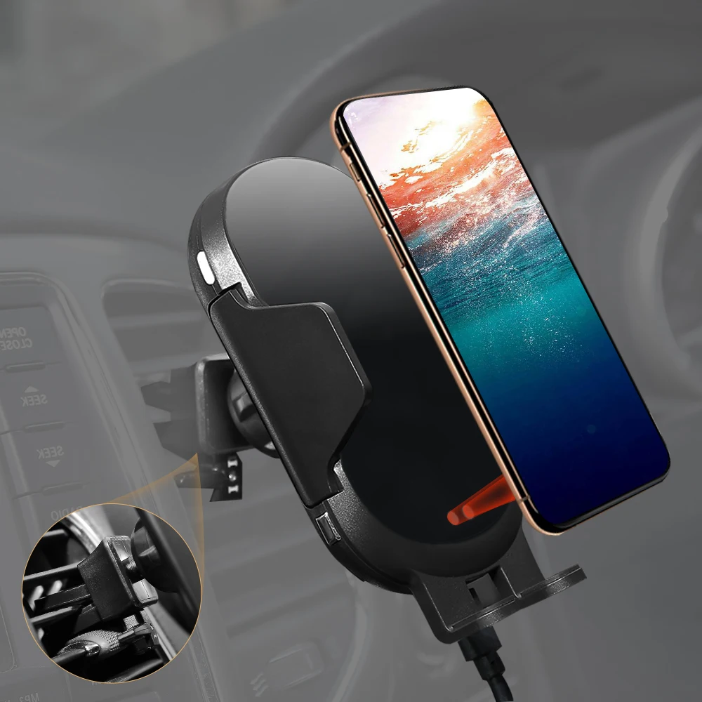 

Charger Phone Holder Infrared Sensor Wireless Car Charger For iPhone XS XR Samsung Intelligent Fast Wirless Charger Car Stand