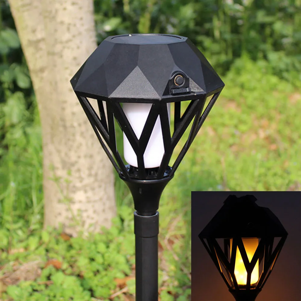 

Solar Flame Flickering Garden LED Light IP65 Waterproof outdoor solar torch light Landscape Decoration USB Led Solar Flame Lamp