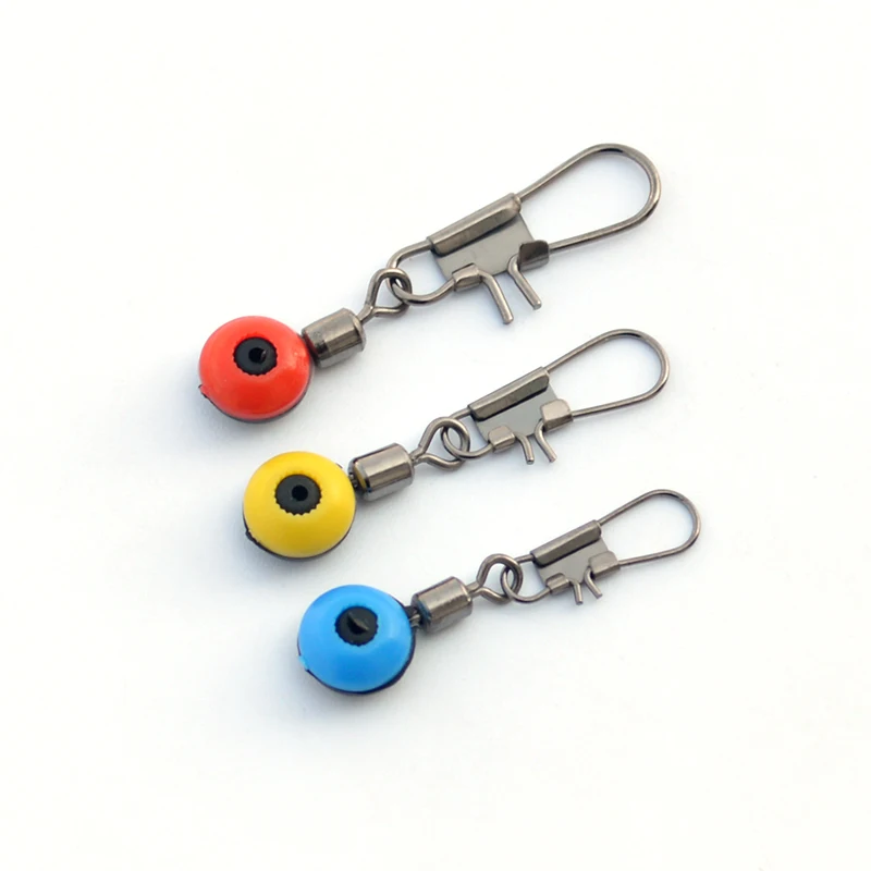 

Space Beans Fishing Connector 30pcs/lot Rolling Swivel with Interlock Snap Saltwater Fishing Float Connector Accessories