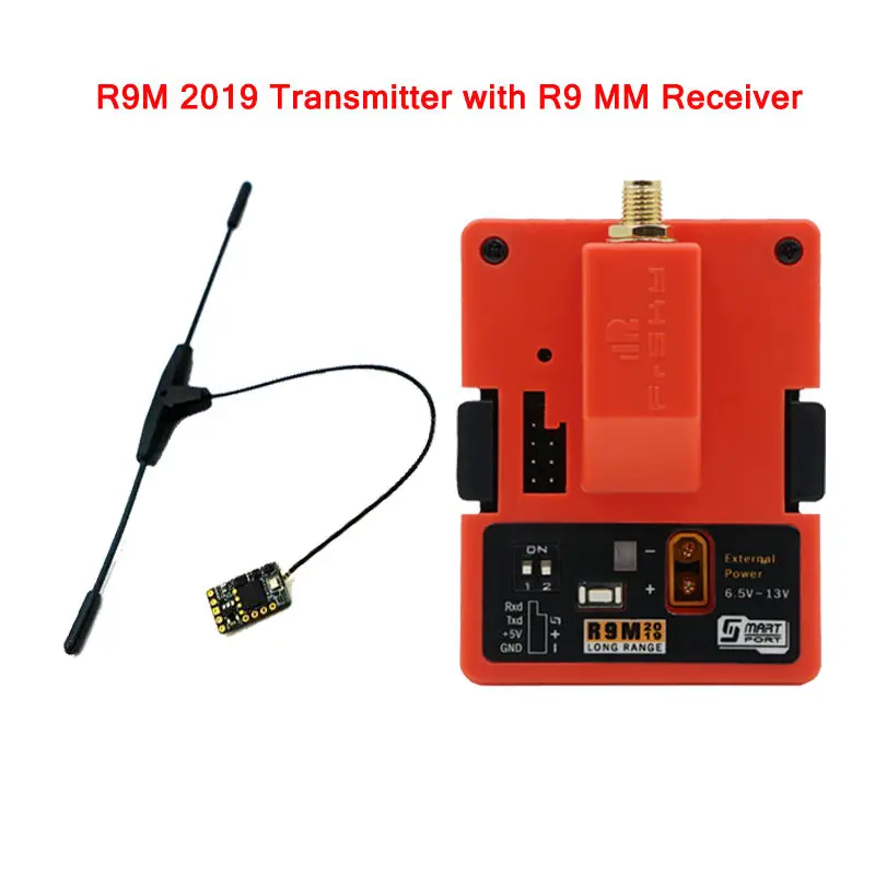 Frsky R9M/R9M 900MHz передатчик большой дальности установленный W/R9 MM мини приемник комбо набор для FPV гоночный RC Дрон части Асса - Цвет: R9M 2019 With R9MM