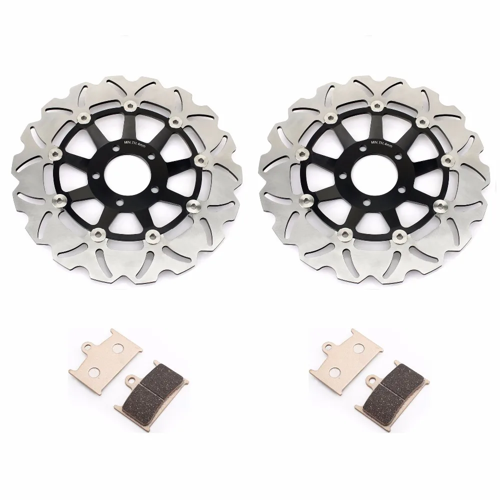 

BIKINGBOY Front Brake Discs Disks Rotors Brake Pads For Suzuki RF 900 1200 Bandit 96 97 98 99 GSF 1200 Naked Bandit 1996-2000