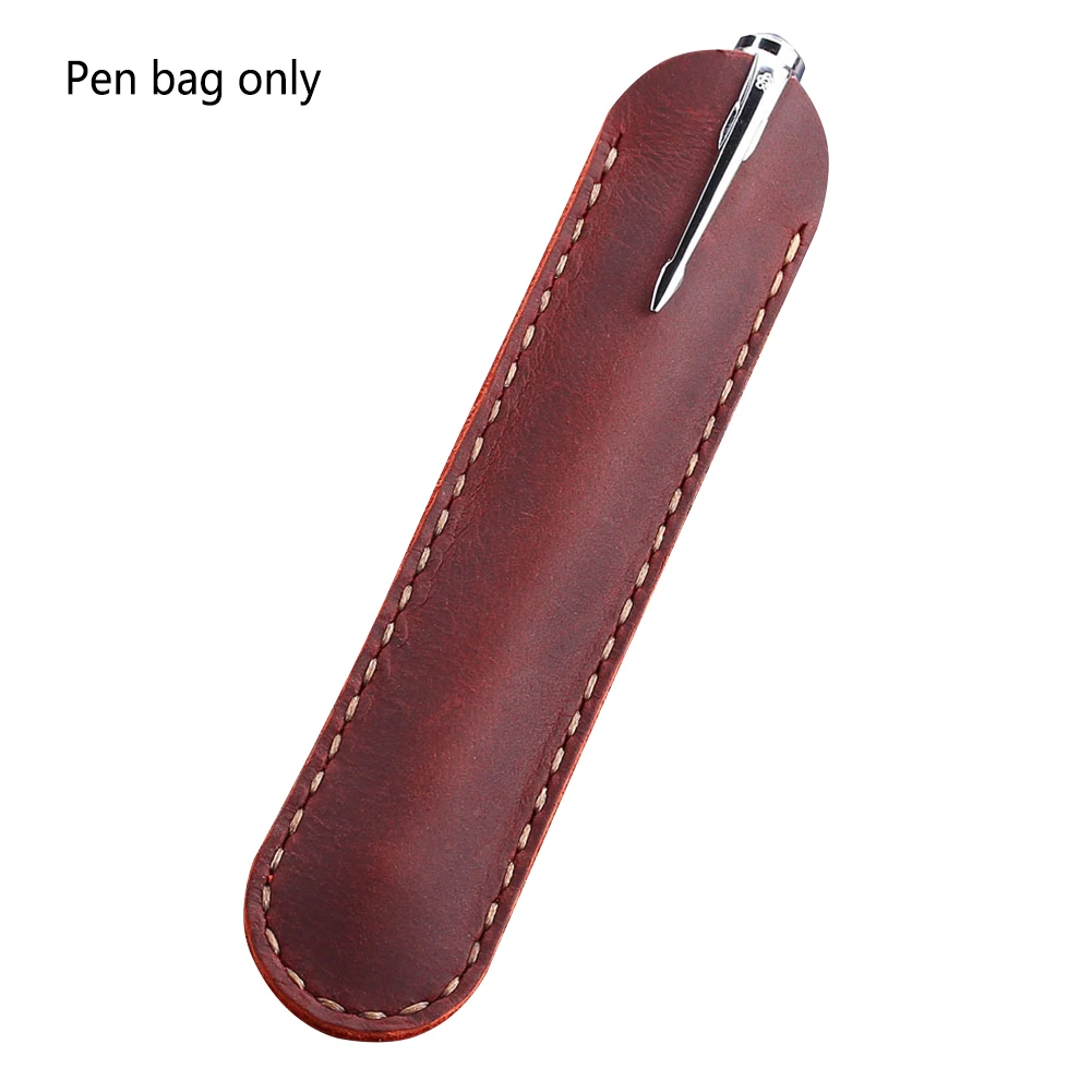

Waterproof Accessories Vintage Handmade Stationery Storage Travel Pencil Bag Art Supplies School Artificial Leather Retro Holder