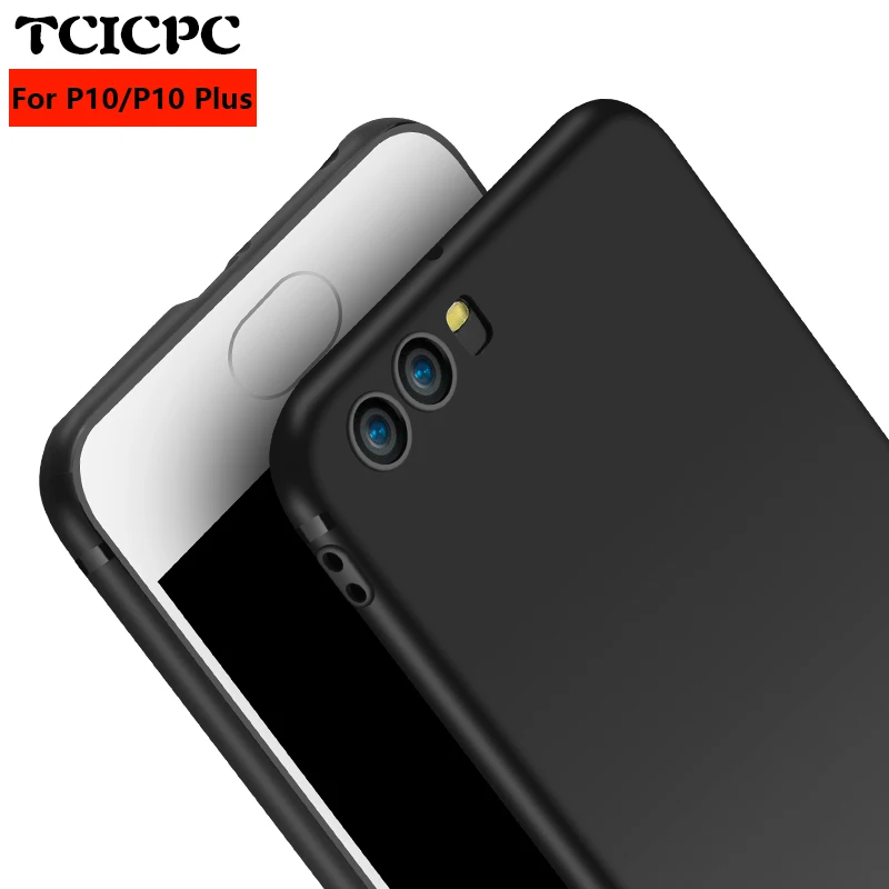 

TCICPC Huawei P10 Case Cover Silicone Soft TPU Brushed MATTE Back Phone Cases P 10 Luxury CASE