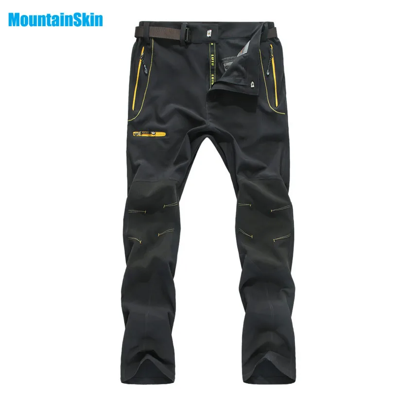 

Mountainskin Men's Summer Quick Dry Softshell Pants Outdoor Sports Camping Hiking Trekking Fishing Climbing Male Trousers MA122