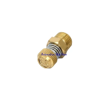 

5X Brass 1/4"PT Male Thread Spring Loaded Pneumatic Air Exhaust Throttle Silencer Muffler