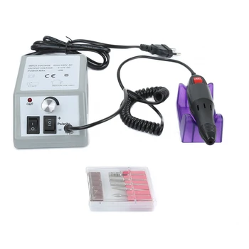 

Electric Nail Drill Pen Nail Art Machine Set 20000RPM Manicure Equipment Kit + 6 Drill Bits 6 sanding bands 110V EU Plug HWC