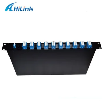 

Free Shipping! 100GHz 19" Rack 1U Dual Fiber LC/UPC C21-C60 40CH Flat-Top Athermal AWG AAWG DWDM Mux+Demux Module