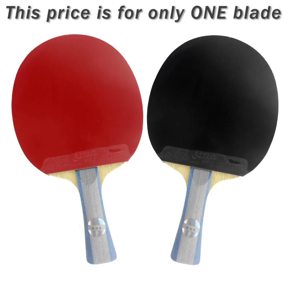 الأصلي dhs 6002 طويل shakehand fl shakehand تنس الطاولة بينغ بونغ مضرب + حقيبة مجداف مقبض طويل fl