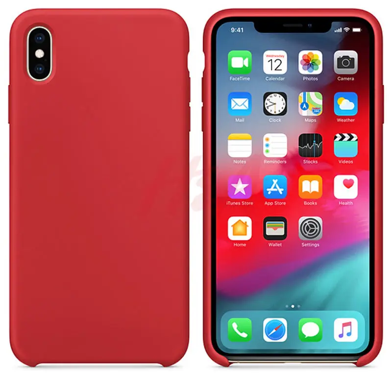 

H&A Luxury Original Silicone Case For iPhone 8 6 Plus Phone Cover for Apple iPhone 7 6s Plus X XS XS MAX XR Cover Case Funda