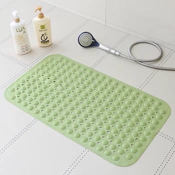 

Bath Tub Mat Anti Slip PVC Mat Bathroom Shower Rug Solid Color Soft Floor Mat Bathroom Accessories 35*71cm