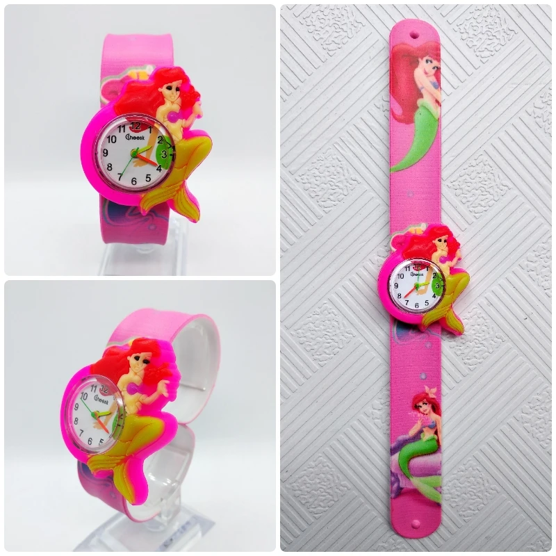

Cartoon Designer Mermaid Children's Watches Quartz Kids Wristwatches Baby Clock Child Bracelet Watch For Girls Relogio Montre