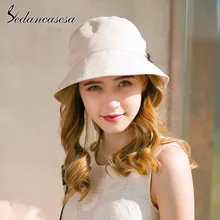 Sedancasesa, новинка, модная, однотонная, летняя, УФ, женская, Солнцезащитная шляпа, хит, для улицы, для рыбалки, Солнцезащитная шляпа, складная, шапка, шапка-ведро, шапка, boonie Hat