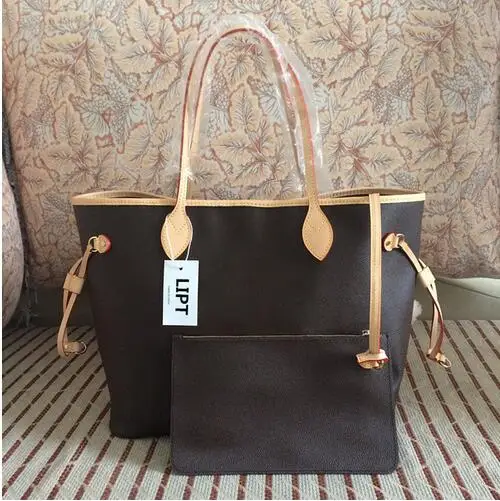 

2018 Hot selling! new fashion neverful GM/MM women handbag genuine leather bags free shipping